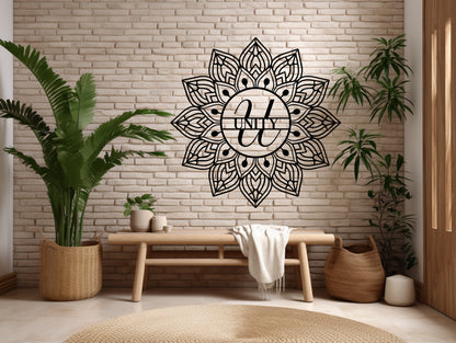 Mandala Unity Metal Wall Art - MAIKERU STUDIO