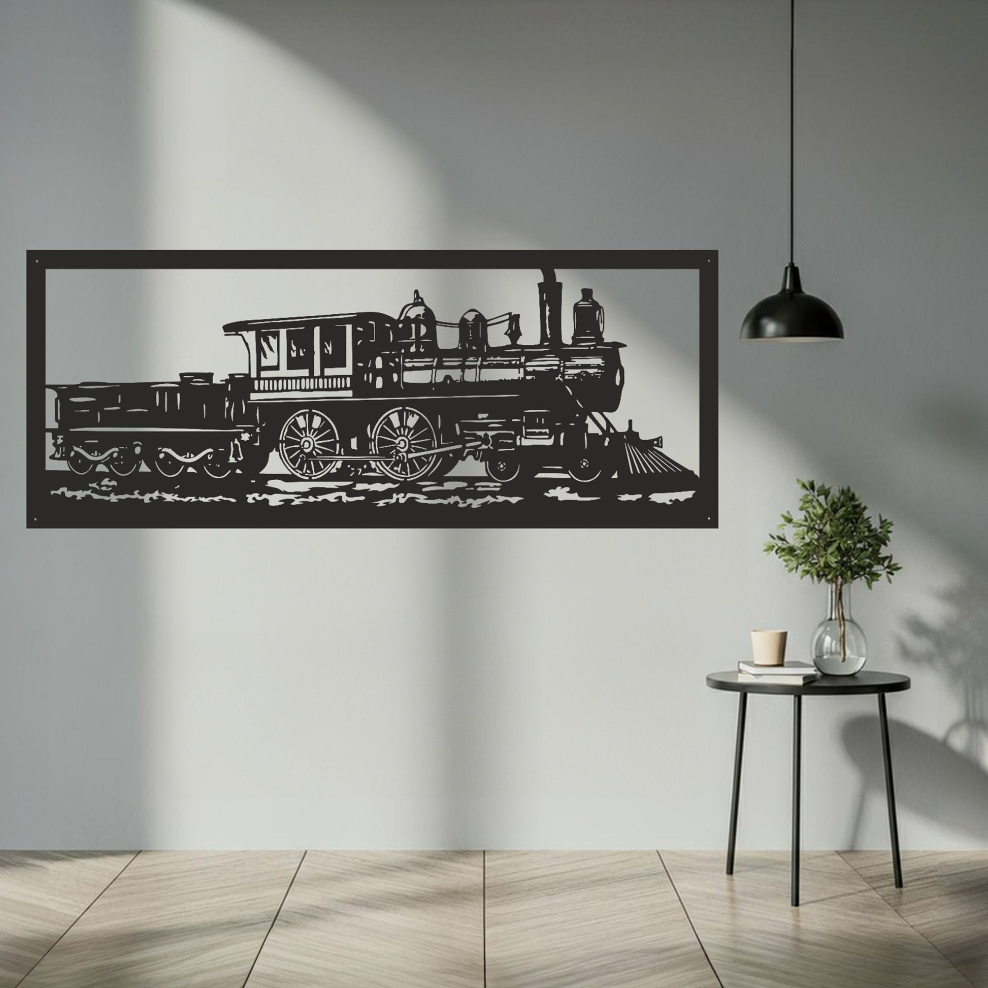 Steam Train Metal Wall Art - MAIKERU STUDIO