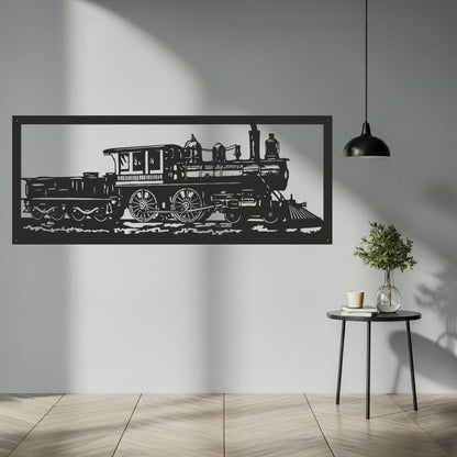 Steam Train Metal Wall Art - MAIKERU STUDIO